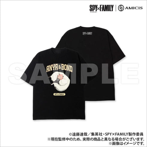 『SPY×FAMILY|AMICIS』お昼寝 Tシャツ Black XLサイズ